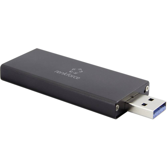 Renkforce RF-4521561 M.2-HDD hölje M.2 2230, M.2 2242 USB 3.2 Gen 1 (USB 3.0)