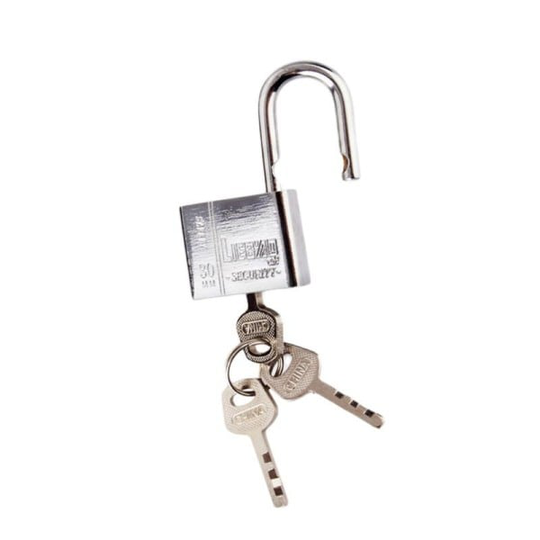30 mm hänglås i rostfritt stål 3 nycklar Heavy Duty Solid Lock