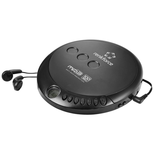 Renkforce RF-CDP-200 Bärbar CD-spelare CD, MP3 Svart