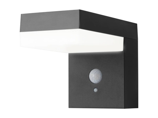 Sygonix SY-4715526 Solcelle-spot med bevægelsessensor 6 W Neutralhvid Sort