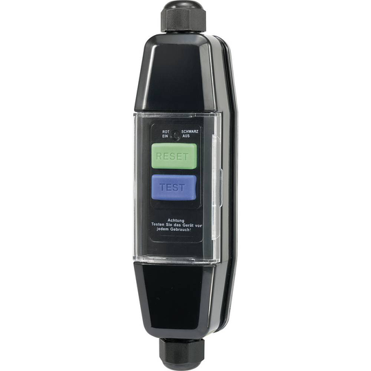 Sygonix SY-3530658 Grenpropp med personskydd med PRCD 230 V/AC Svart IP55