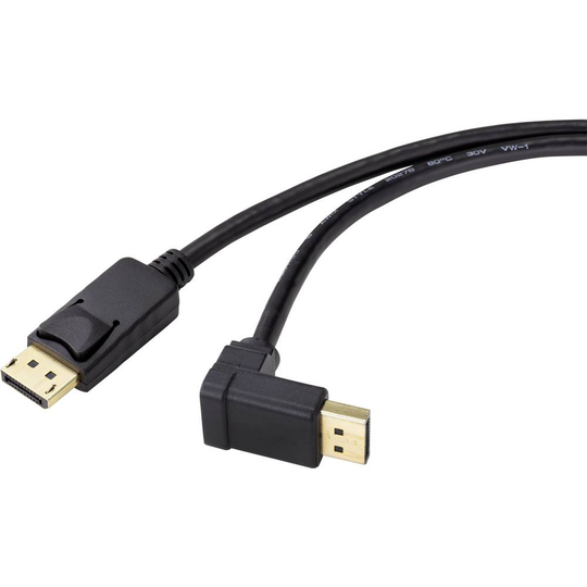 Renkforce SP-9163732 DisplayPort Anslutningskabel 1.50 m Svart