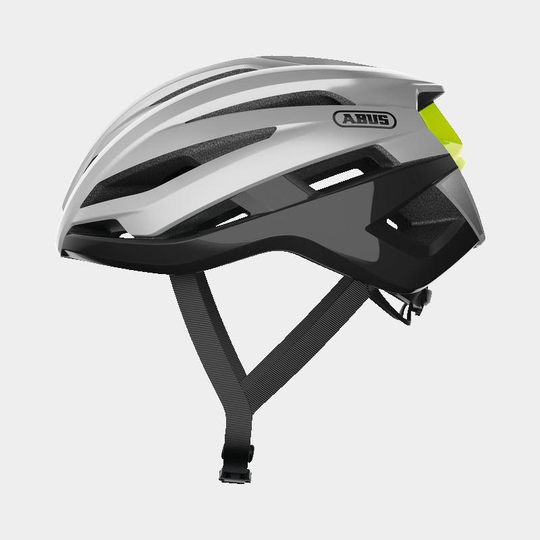 Abus StormChaser Gleam Silver, Cykelhjälm