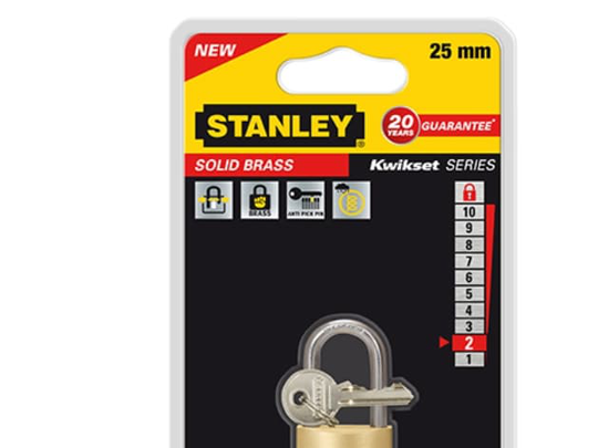 Stanley 81111 371 401 Hængelås 25 mm Nøglelås