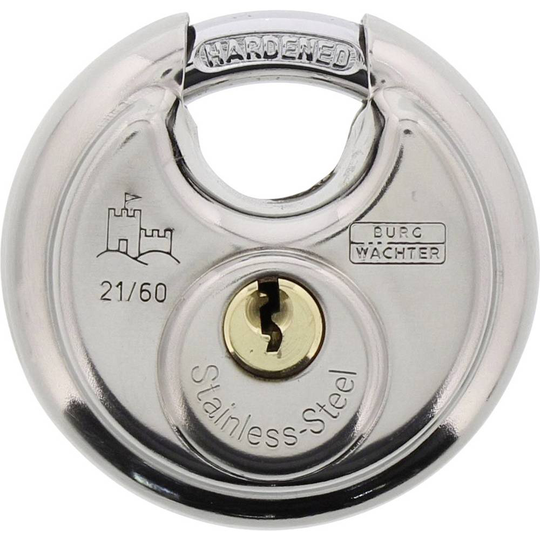 Burg Wächter Circle 21 60 SB Hänglås Rostfritt stål Profilcylinder-hänglås