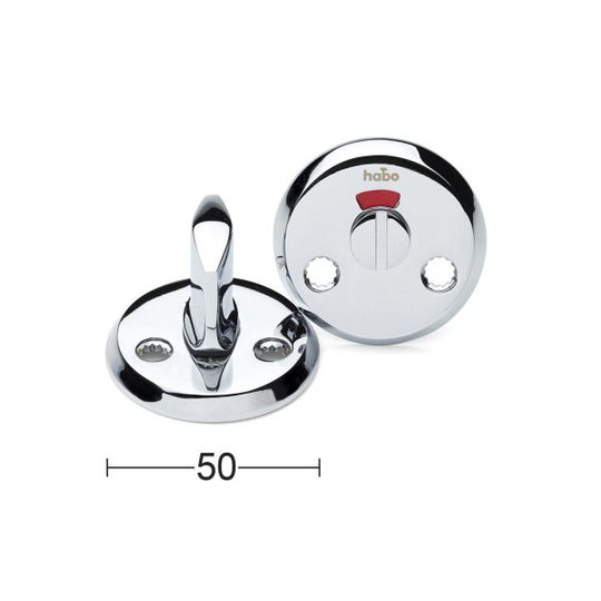 Habo A262P WC-behör Ø49 mm, 5-pack Blankkrom