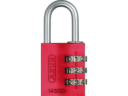 ABUS 145/30, Gjuten aluminium, Röd, 1 styck, 31,5 mm, 15,5 mm, 65 mm