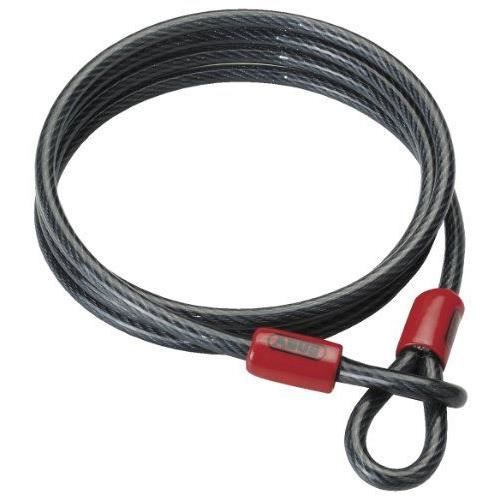 Abus Cobra Kabellås 8/200 2 Slingor Svart