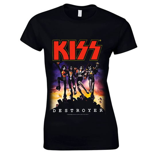 Kiss - Destroyer Album T-Shirt , Kvinnor