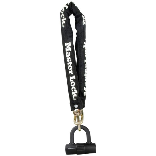 MASTER LOCK 8234EURDPRO, Kedjelås, Svart, Stål, Stål, Nylon, Vinyl, Stål