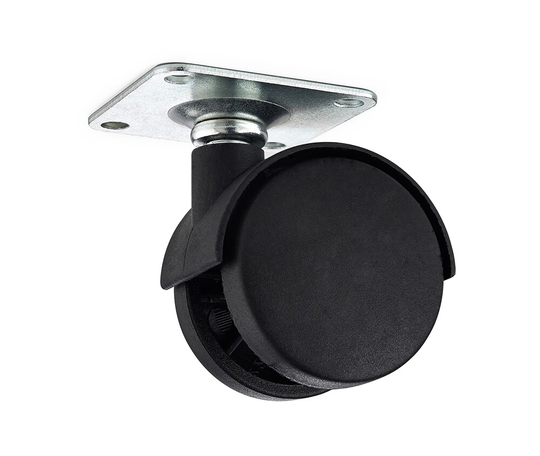 Möbelhjul 1440 50mm Svart Nylon 4-Pack Habo