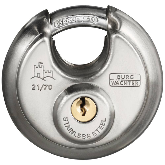 Burg Wächter 37761 Hänglås 70.80 mm Rostfritt stål Nyckel