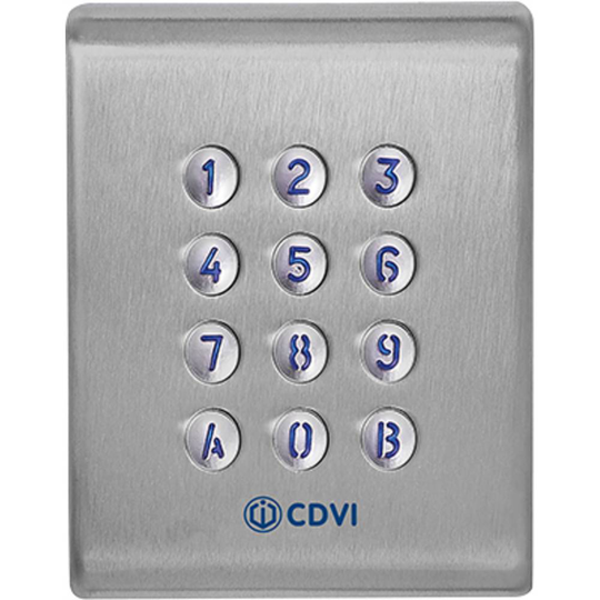 CDVI Security F0201000053-G Kodlås 12 V, 24 V, 48 V IP65 Bluetooth-ready, med upplyst knappsats