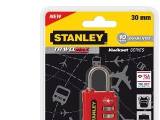 Stanley 81141 393 401 Hængelås 30 mm TSA Rød Kombinationslås