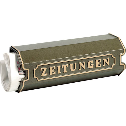 Burg Wächter 1890 BC Tidningsfack Gjuten aluminium Brons