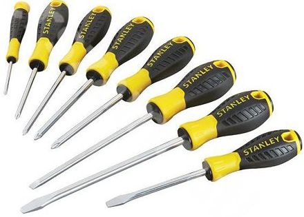 Stanley set of flat and cross Essential screwdrivers 8 pcs (STHT0-60210)