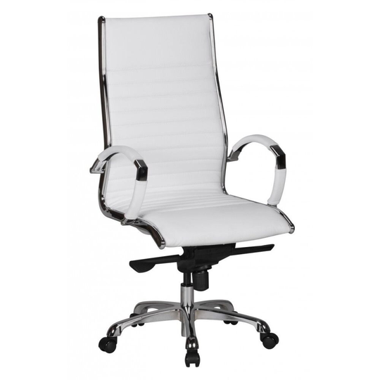 Nancy Eastchester läder kontorsstol - kontorsstol - Ergonomisk Swivel Chair - kontorsstolar - Black / White / Caramel
