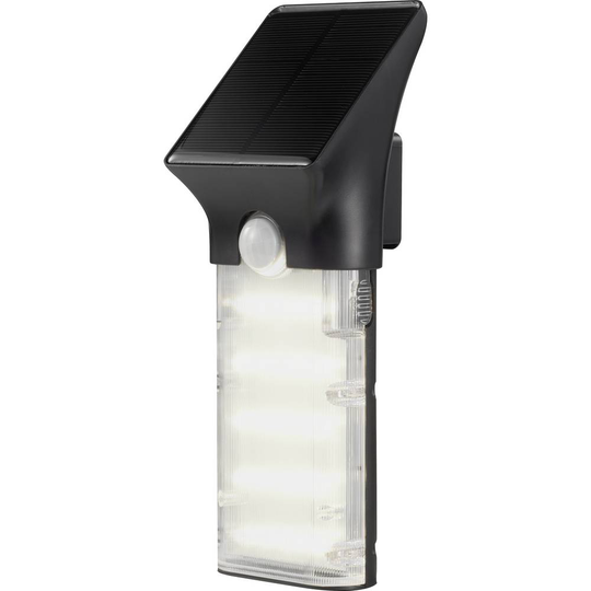 Sygonix SY-4737238 Solcells-väggspotlight 10 W N/A Svart