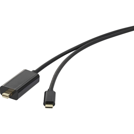 Renkforce RF-3421676 USB-C® / Mini-DisplayPort Adapterkabel 3.00 m Svart