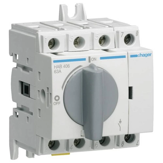 Hager HAB406 Lastdelningsbrytare 4-polig 63 A 415 V