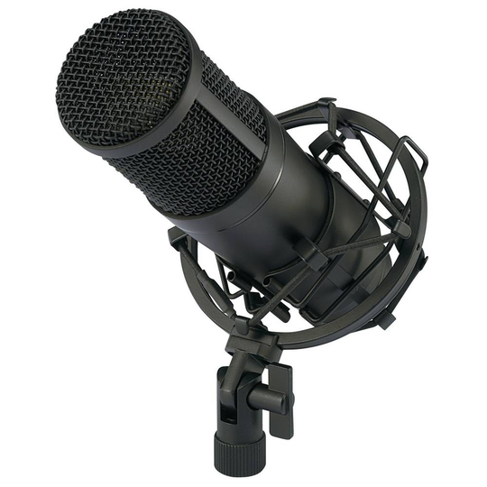 Renkforce CU-4 USB-studiomikrofon Sladd inkl. kabel, inkl. väska, inkl. spindel