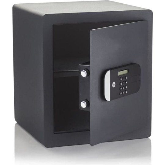 YALE Högsäkerhetsskåp med elektroniskt lås (SKG-certifierat), skrivbordsstorlek H.40 x B.35 x D.34 cm (35.5 L)