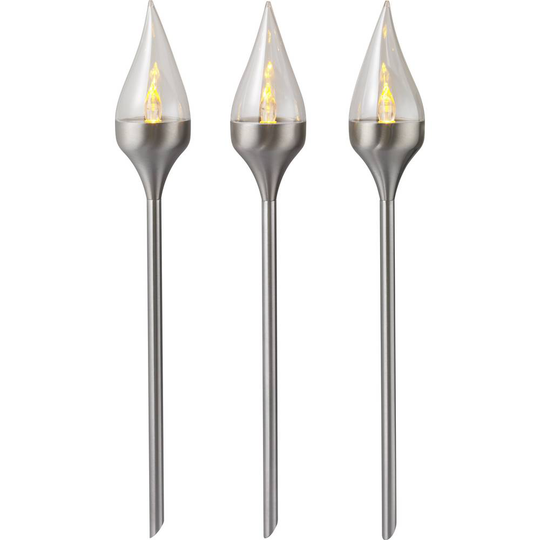 Sygonix LED-Trädgårdsbelysning SY-4677492 Set 3 st LED 0.07 W N/A Svart