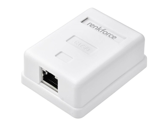 Renkforce Netværksadapter Overflademonteret CAT 5e Hvid