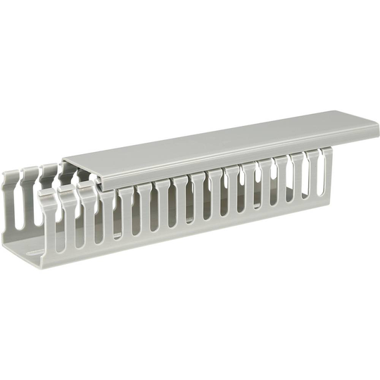 Sygonix SY-5045578 Kanal för kabeldragning (L x B x H) 2000 x 45 x 45 mm 1 st Grå