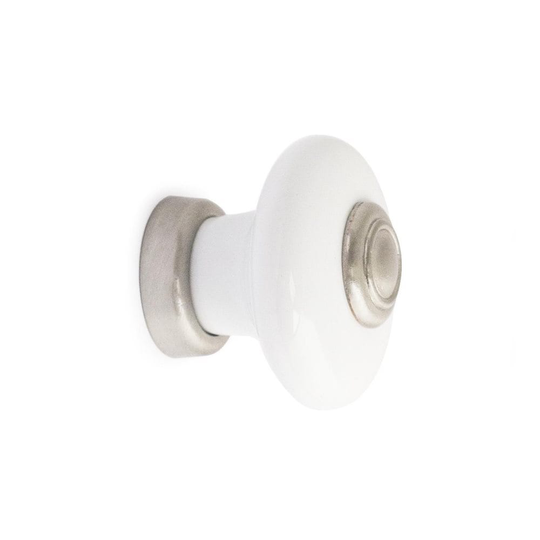 Knopp Erik Porslin Vit/B Nickel SB Habo