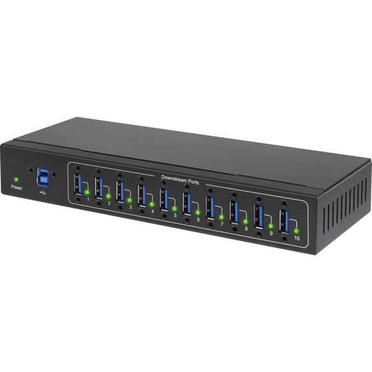 Renkforce 12 + 4 Port USB-Hub 3.0 Svart