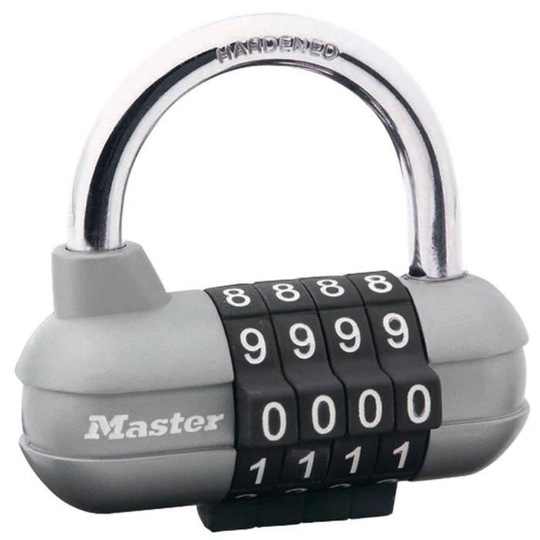 MASTER LOCK Programmerbar kombination hänglås 64mm - För sport skåp, skåp skåp
