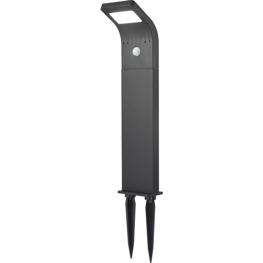 Sygonix LED-utomhusmarkbelysning med rörelsedetektor SY-4677494 LED 1.2 W N/A Svart