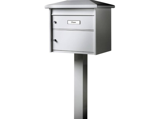Brevkassestander Burg Wächter Aluminium Hvid