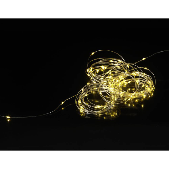 Sygonix SY-4722040 Miniljusslinga Ute/inomhus batteri LED N/A Belyst längd: 10.4 m