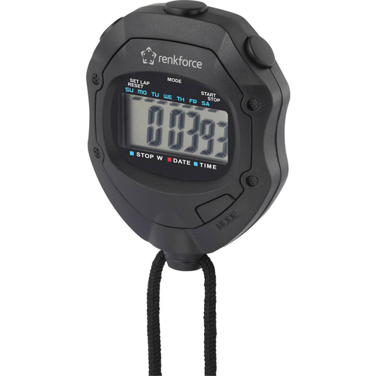 Renkforce RF-SW-110 Stoppur digital Svart