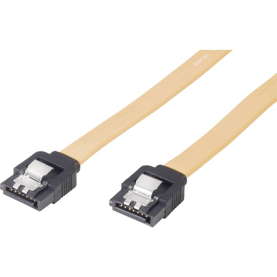Renkforce Hårddisk Anslutningskabel [1x SATA hona 7-polig - 1x SATA hona 7-polig] 30.00 cm Gul