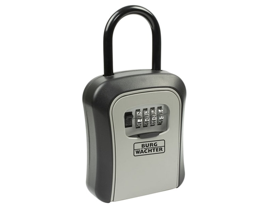 BURG-WÄCHTER Key Safe 50 SB, Zink, Svart, Grå, Kombinationslås, 95 x 45 x 178 mm