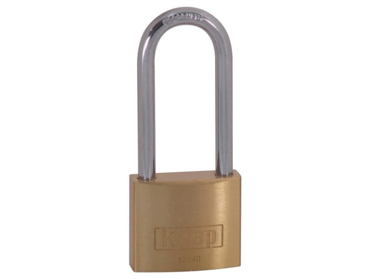 Kasp K12040L55D Hængelås 40 mm Forskellige Gyldengul Nøglelås