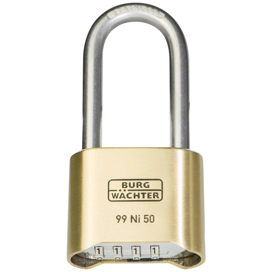Burg Wächter 37491 Hänglås 51.90 mm Mässing Kombination