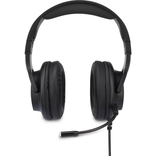 Renkforce Spel Over Ear-hörlurar Over Ear Mikrofonljudavstängning, Volymkontroll Svart