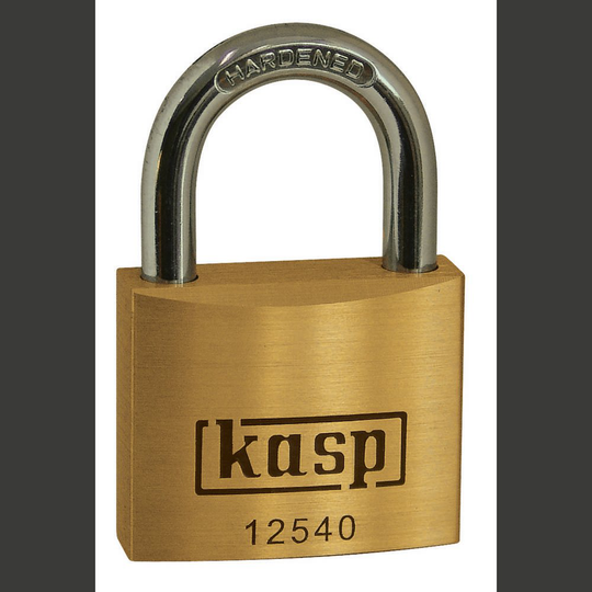 Kasp K12530A1 Hänglås 30 mm Guldgul Nyckel