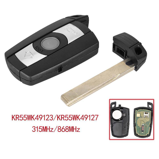 3-knapps bilnyckelfodral 315 / 868mHz chip BMW