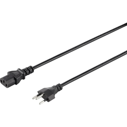 Sygonix SY-5042720 Koldapparater Tilslutningskabel Sort 2.00 m