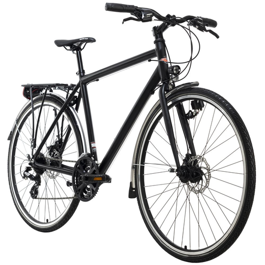 Trekking bike men 28 '' Norfolk black aluminum frame KS Cycling