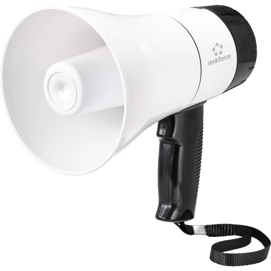 Renkforce RF-MP-200 Megafon Inspelningsfunktion, med fästrem