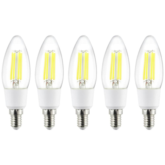 Sygonix SMD LED N/A N/A 2.2 W = 40 W Varmvit (Ø x H) 35 mm x 110 mm Filament 5 st