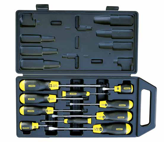 STANLEY SPLITTER SET 10 pcs. CUSHION GRIP PL + PH