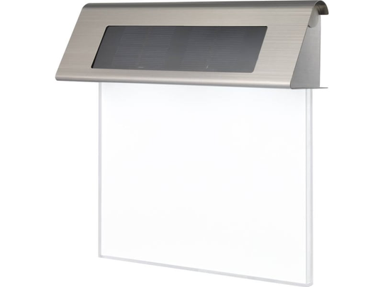 Sygonix Solcelle-udendørsvægbelysning SY-4677500 SMD LED 0.2 W Dagslyshvid Rustfrit stål