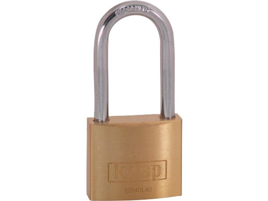 Kasp K12040L40D Hængelås 40 mm Gyldengul Nøglelås